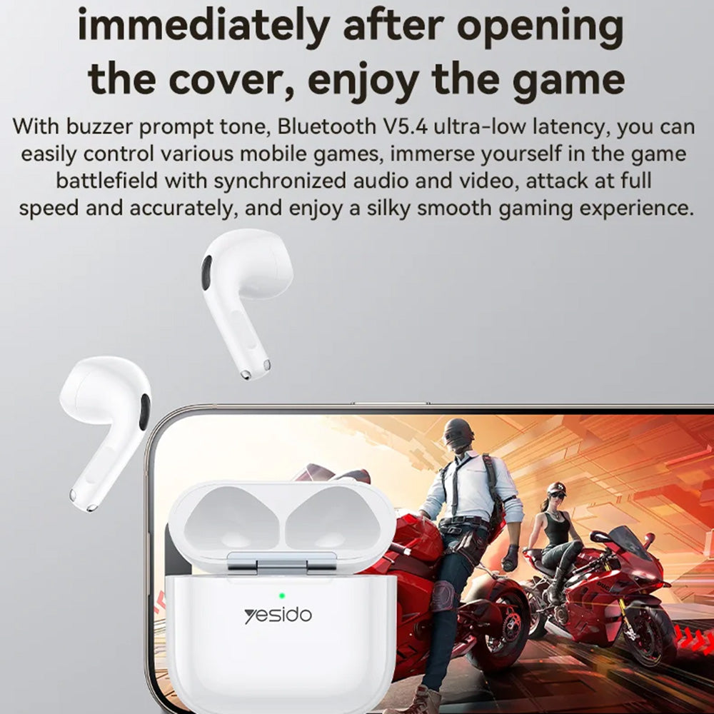 Auricolare Bluetooth Yesido TWS31, TWS, Bianco