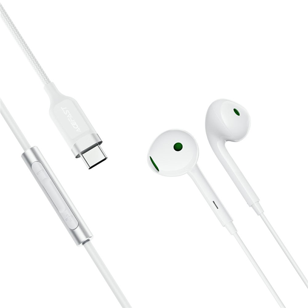 Handsfree USB-C Acefast L7, Bianco