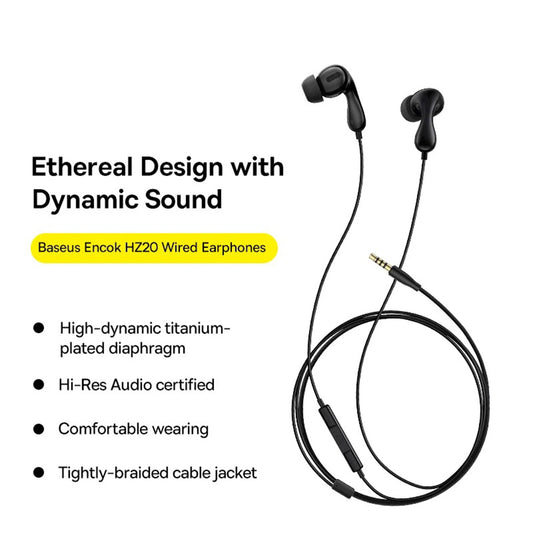 Handsfree USB-C Baseus Encok CZ20, Nero A00171400113-00