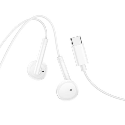 Handsfree USB-C HOCO M95, Bianco
