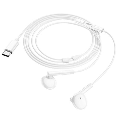 Handsfree USB-C HOCO M95, Bianco