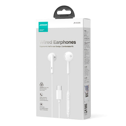 Handsfree USB-C Joyroom JR-EC05, Bianco