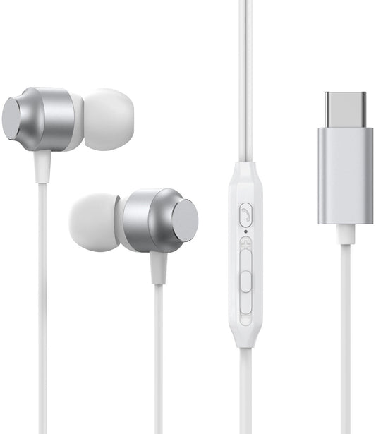 Handsfree USB-C Joyroom JR-EC06, Silver