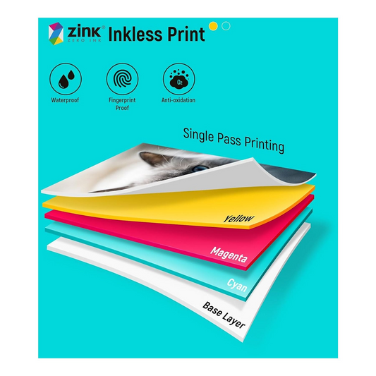 Carta Fotografica Liene per Stampante Pearl 2x3, Set da 50 pezzi