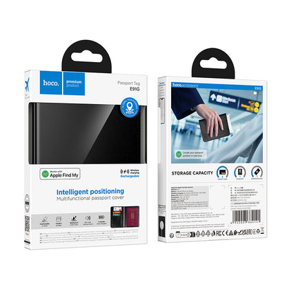 HOCO SmartTag Passport E91G per iOS Series, Nero