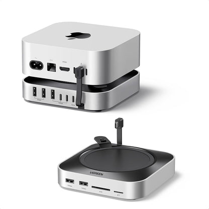 Hub Multifunzionale UGREEN CM841A (95094) per Apple Mac Mini M4 / Pro, 10in1, Grigio