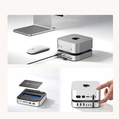 Hub Multifunzionale UGREEN CM841A (95094) per Apple Mac Mini M4 / Pro, 10in1, Grigio