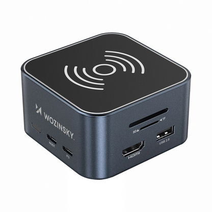 Hub Multifunzionale WZK WHBC09Y8S, 12in1, Grigio