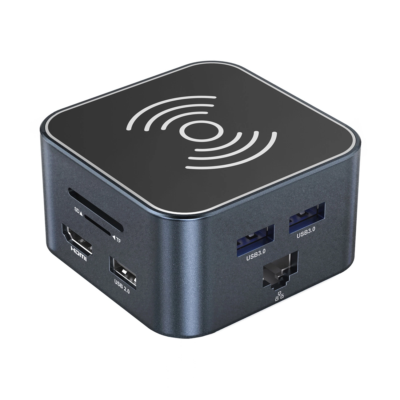 Hub Multifunzionale WZK WHBC09Y8S, 12in1, Grigio