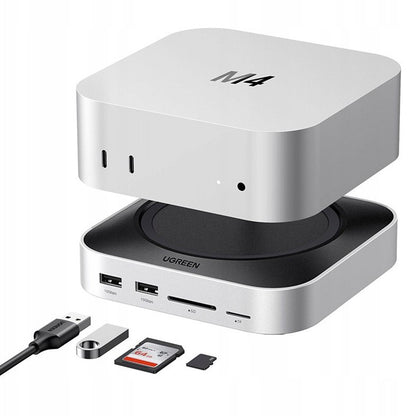 GREEN CM841 (65487) Multifunctional Hub for Apple Mac Mini M4, Black