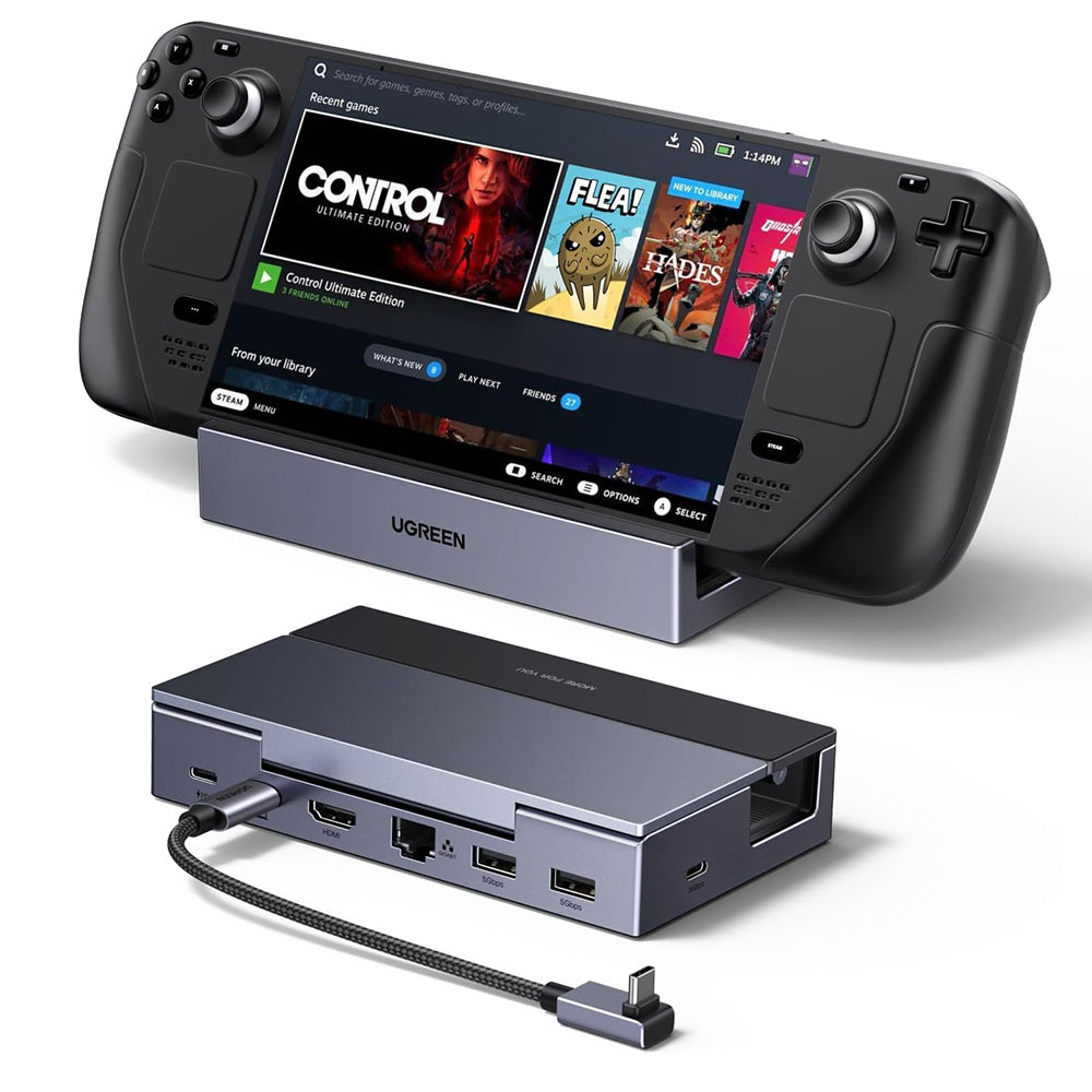 Hub Support UGREEN 75126 per Console Portatile, Grigio