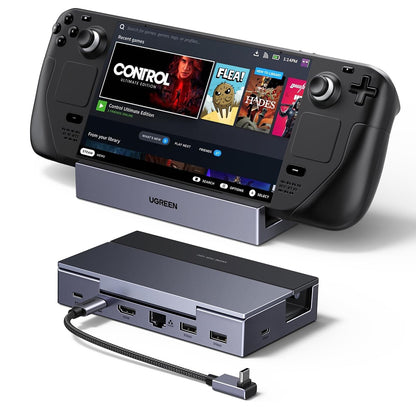 Hub Support UGREEN 75126 per Console Portatile, Grigio