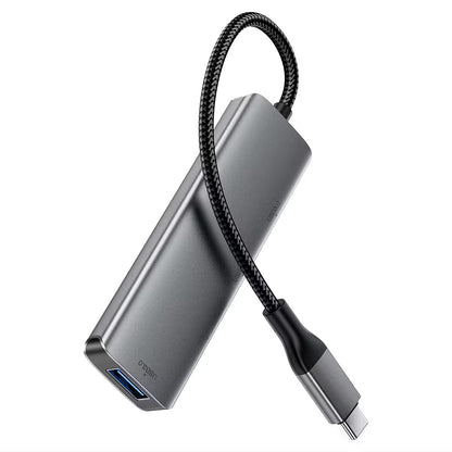 Hub USB-C Acefast J15, 4in1, Grigio