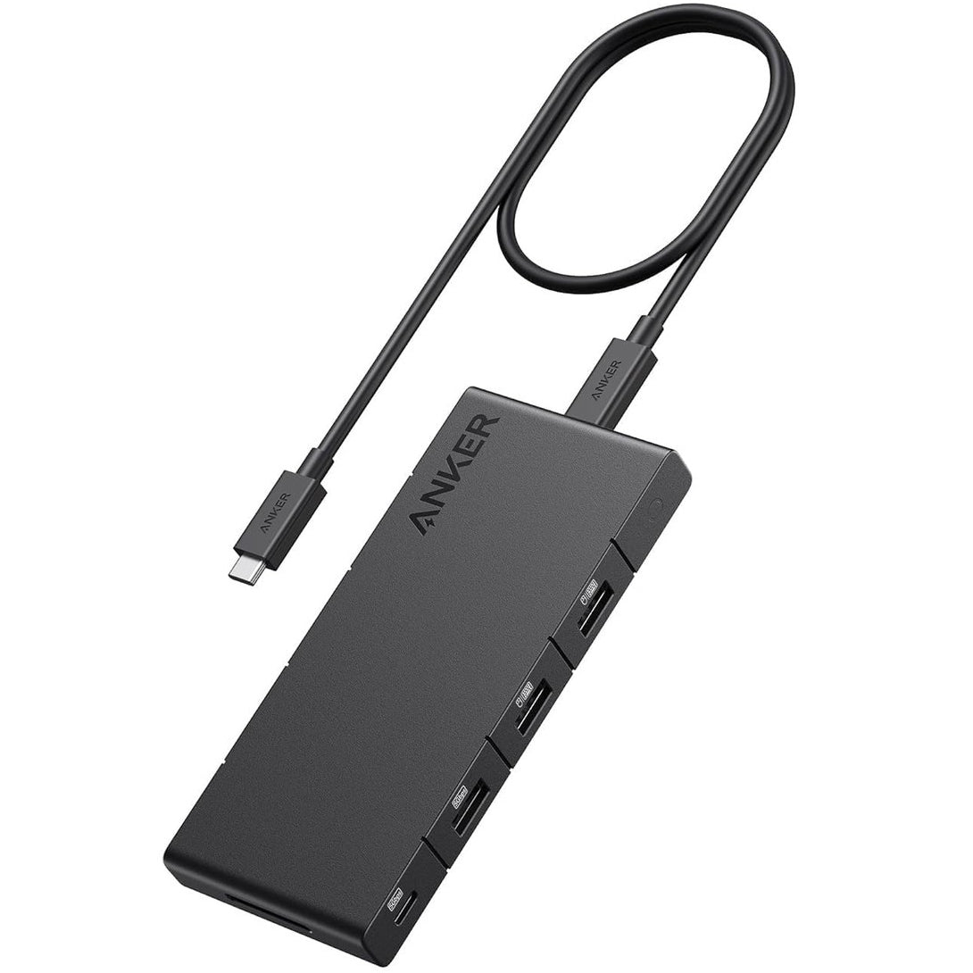 Hub USB-C Anker, 1 x USB-A 3.0 - 2 x USB-A - 3 x USB-C - 2 x HDMI - 1 x RJ45 - 1 x SD, Nero A83A2G11