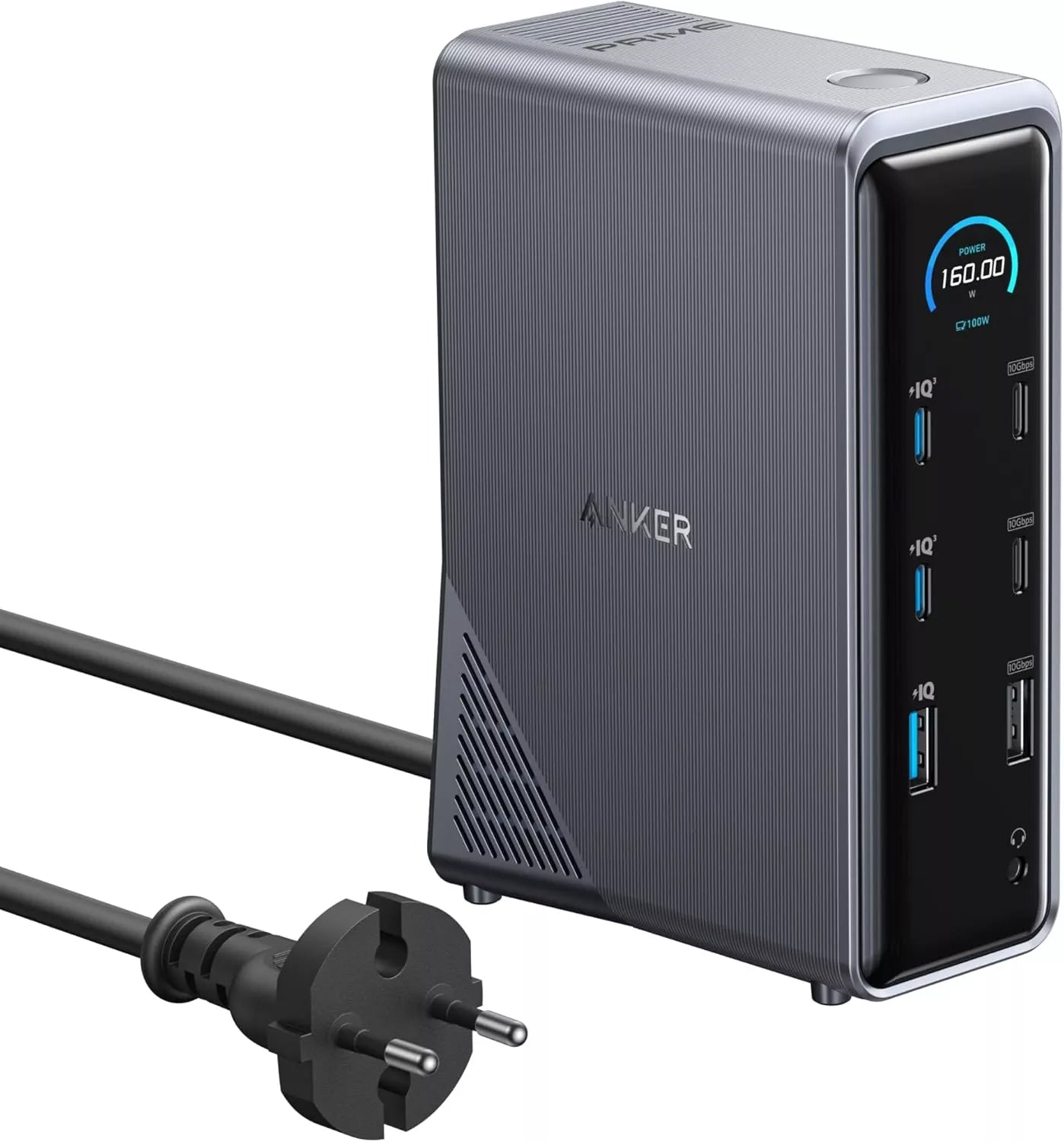Hub Multifunzionale Anker Prime 737, 2 x USB-A 3.0 - 3 x USB-A - 5 x USB-C - 2 x HDMI - 1 x Jack 3.5mm - 1 x RJ45, Nero A83B63A1