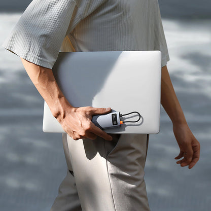 Hub USB-C Baseus Metal Gleam, 3 x USB-A 3.0 - 1 x USB-C - 1 x HDMI - 1 x SD - 1 x microSD, Grigio B00030708811-01