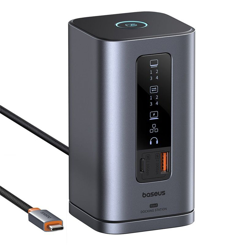 Hub USB-C Baseus SpaceMate, 11in1, Grigio B00568101813-00
