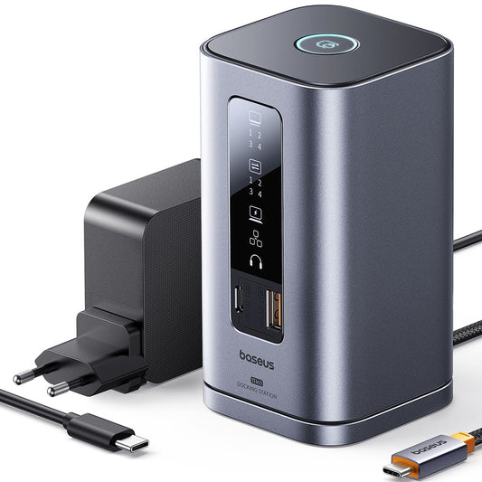 Hub USB-C Baseus Spacemate, 11in1, Grigio B0112701