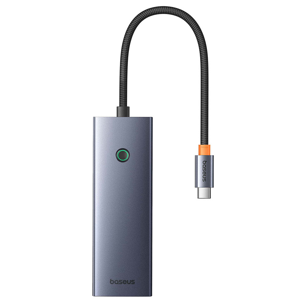 Hub USB-C Baseus UltraJoy, 3 x USB-A 3.0 - 1 x USB-C - 1 x HDMI - 1 x SD - 1 x microSD, Grigio B00052803811-00