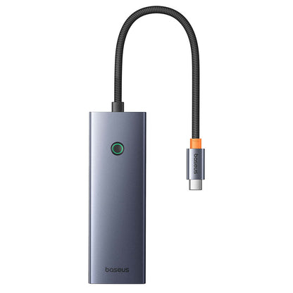 Hub USB-C Baseus UltraJoy, 3 x USB-A 3.0 - 1 x USB-C - 1 x HDMI - 1 x SD - 1 x microSD, Grigio B00052803811-00