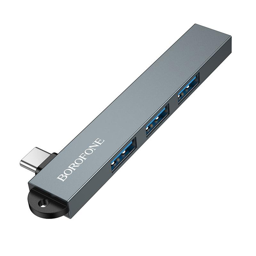 Borofone FH1A USB-C Hub, 4in1, Gray