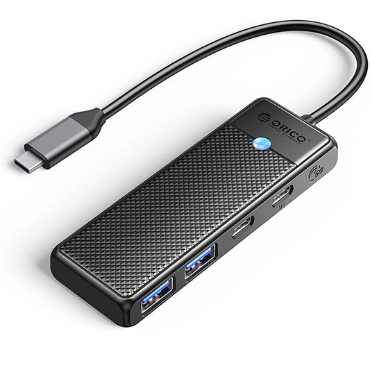 Hub USB-C Orico PAPW2AC-C3, 2 x USB-A 3.0 - 2 x USB-C, Nero