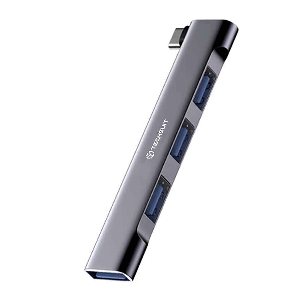 Hub USB-C Techsuit H13 ZenithDock, 4in1, Grigio