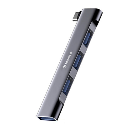 Hub USB-C Techsuit H13 ZenithDock, 4in1, Grigio