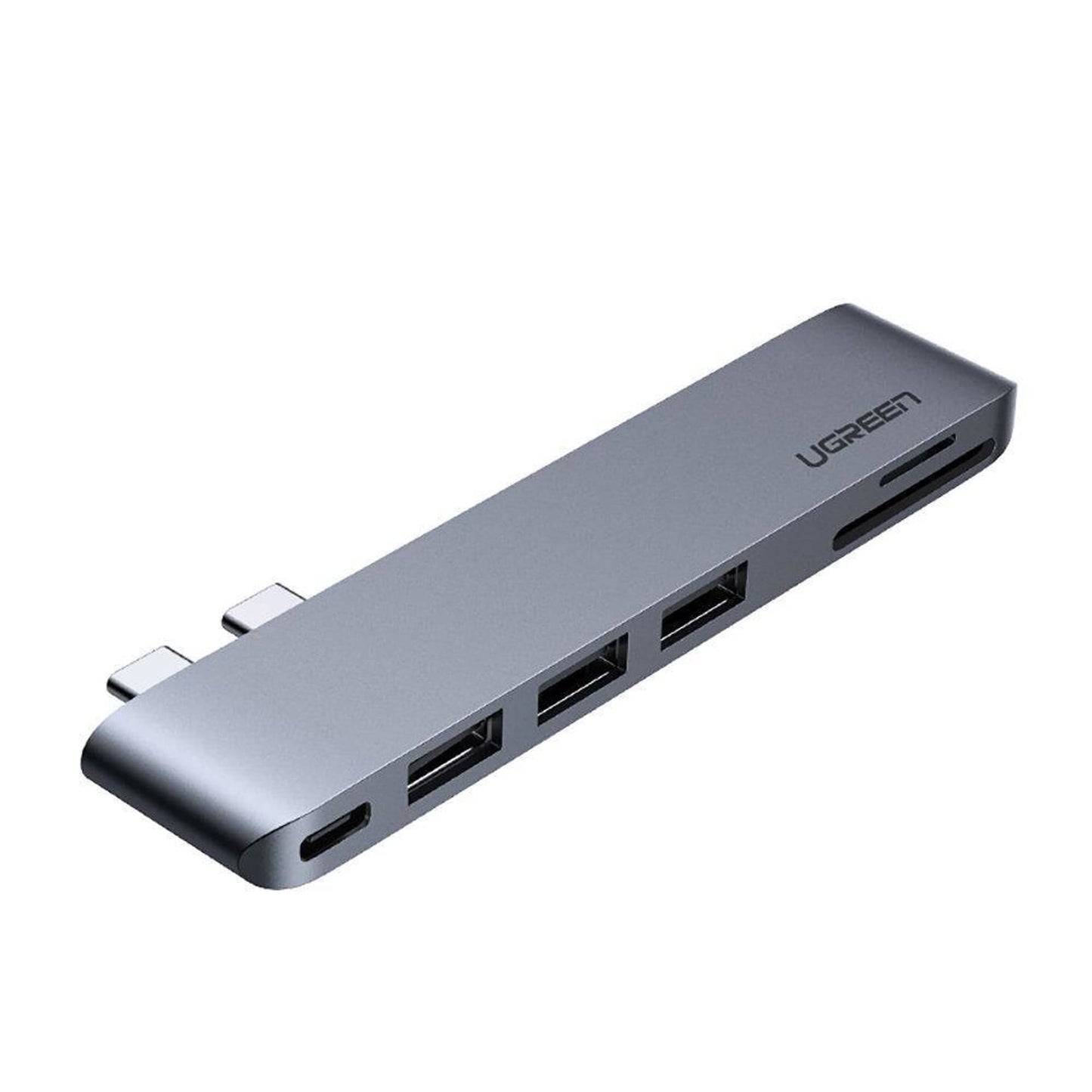 Hub USB-C UGREEN CM251 per Apple MacBook Pro / Air, 3 x USB-A 3.0 - 1 x USB-C - 1 x SD - 1 x microSD, Grigio