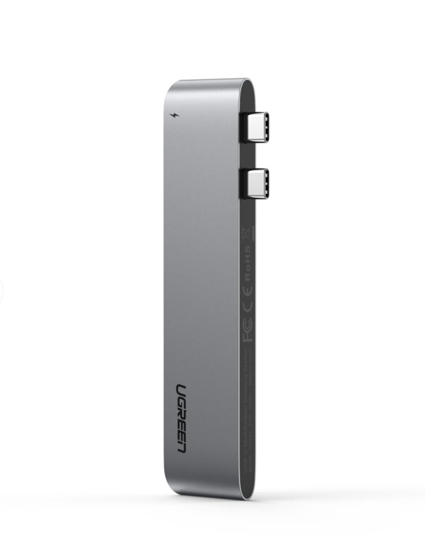 Hub USB-C UGREEN CM251 per Apple MacBook Pro / Air, 3 x USB-A 3.0 - 1 x USB-C - 1 x SD - 1 x microSD, Grigio