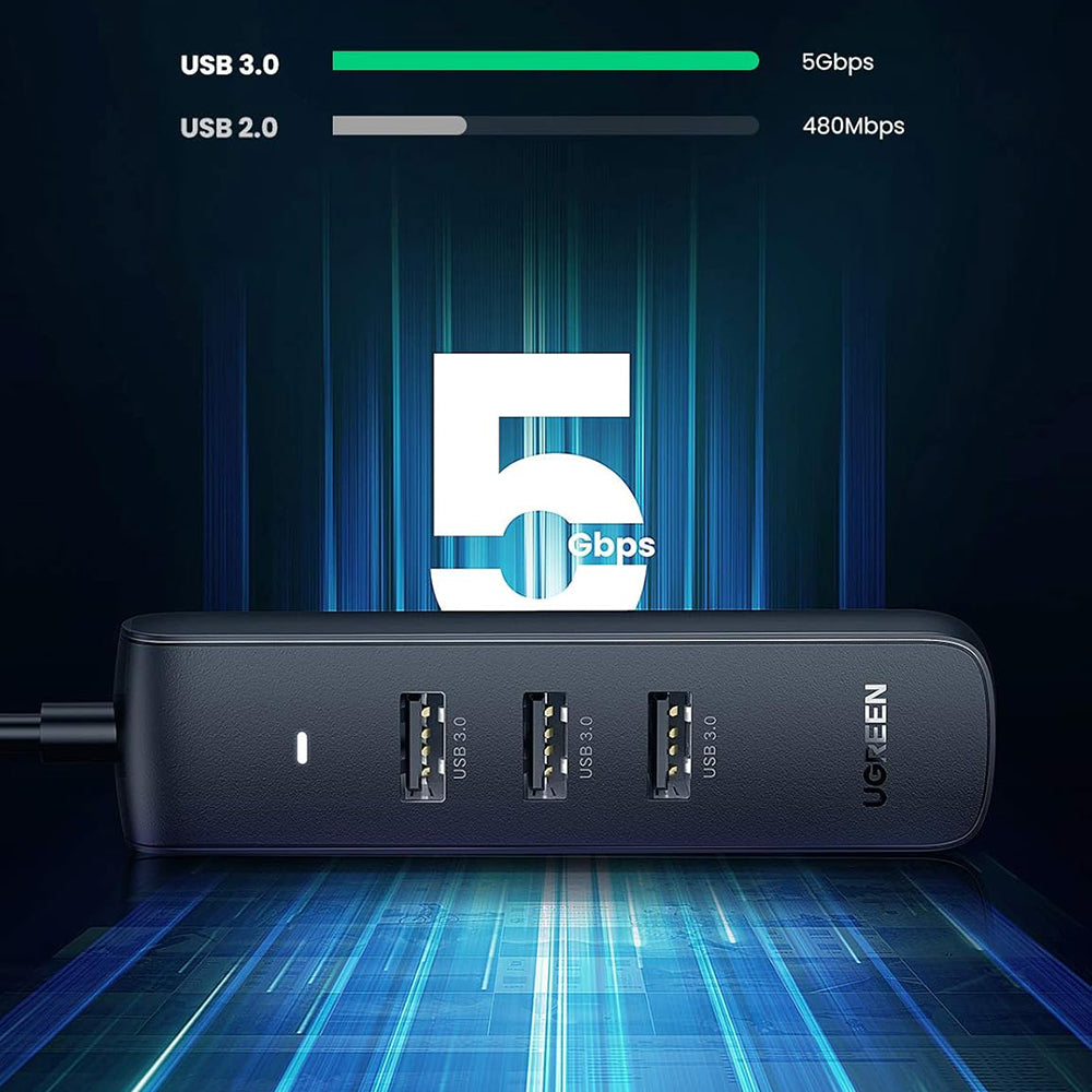 Hub USB-C UGREEN CM416 (10916), 4 x USB-A 3.0, Nero