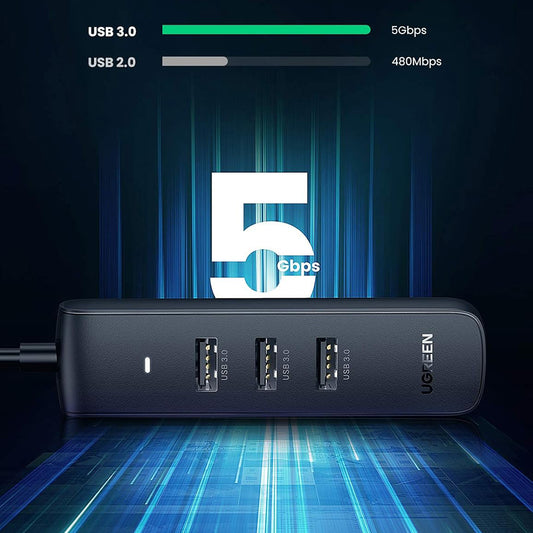 Hub USB-C UGREEN CM416 (10916), 4 x USB-A 3.0, Nero