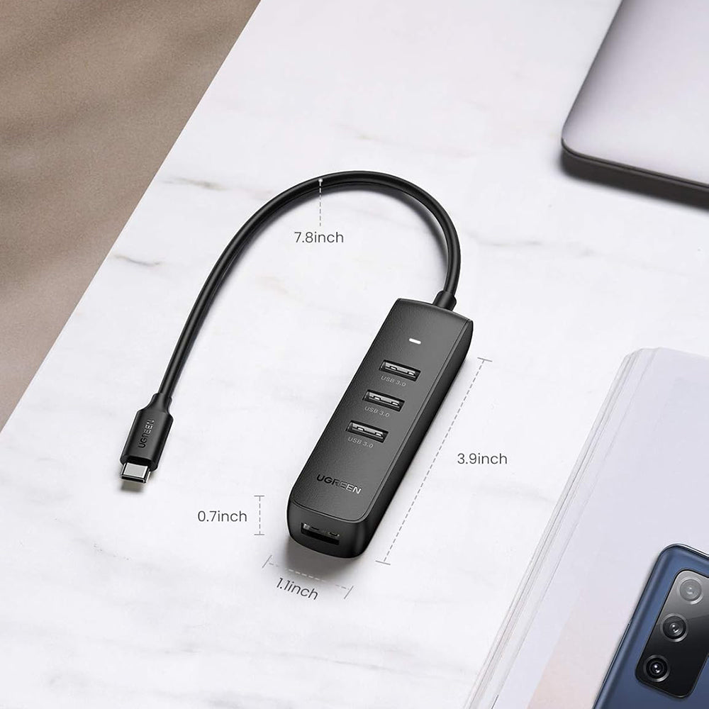 Hub USB-C UGREEN CM416 (10916), 4 x USB-A 3.0, Nero