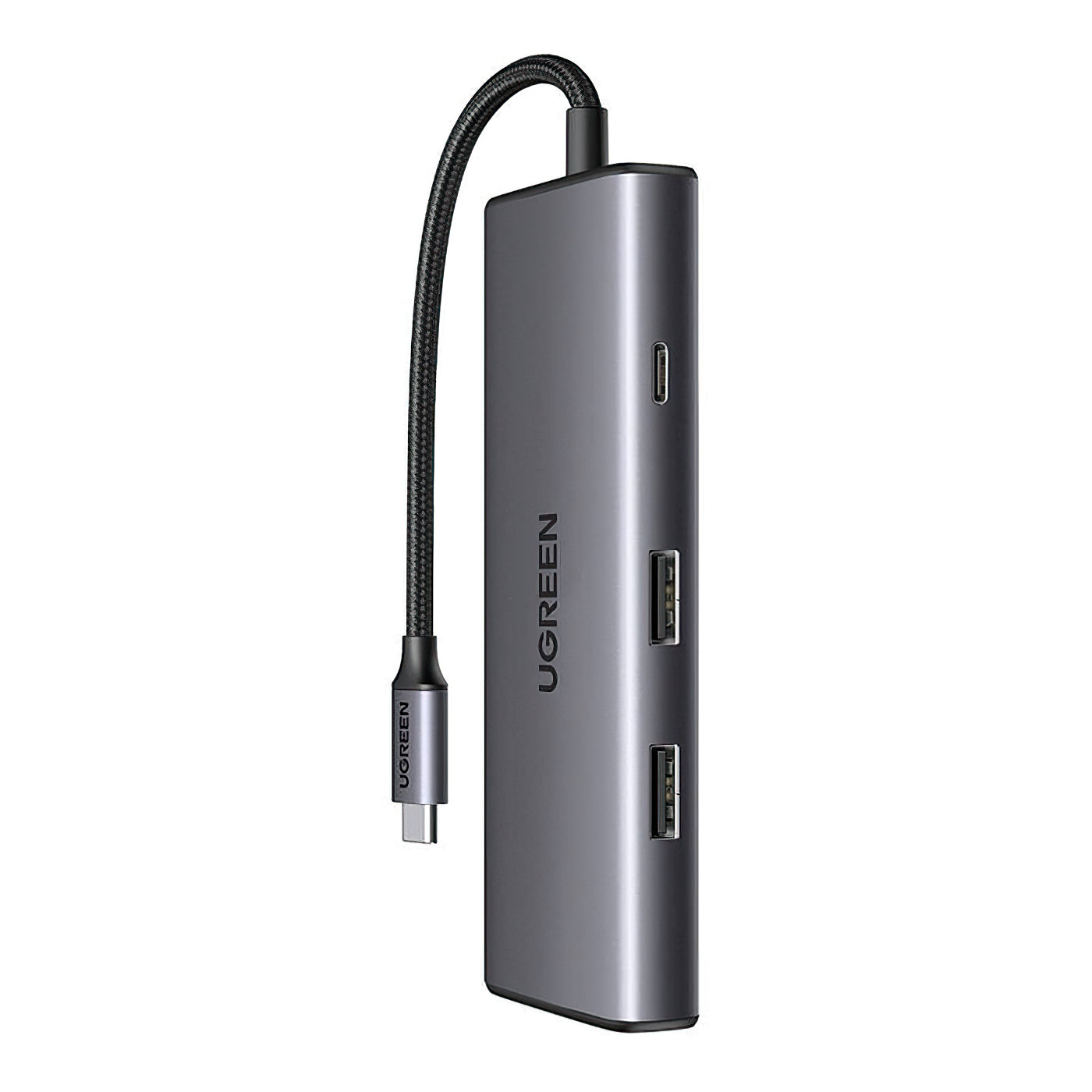 Hub USB-C UGREEN CM498 (15531), 2 x USB-A 3.2 - 2 x USB-C - 1 x HDMI - 1 x SD - 1 x microSD, Grigio