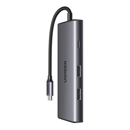 Hub USB-C UGREEN CM498 (15531), 2 x USB-A 3.2 - 2 x USB-C - 1 x HDMI - 1 x SD - 1 x microSD, Grigio