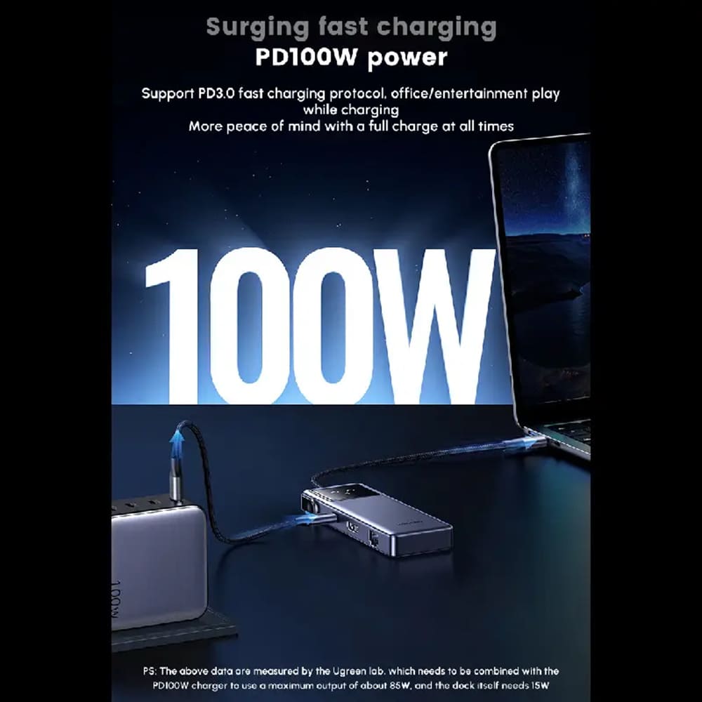 Hub USB-C UGREEN CM888 (45155) Uno, 6in1, Grigio