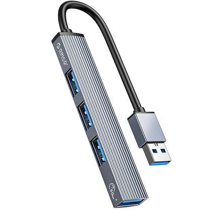 Hub USB Orico AH-A13, 1 x USB-A 3.0 - 3 x USB-A, Grigio