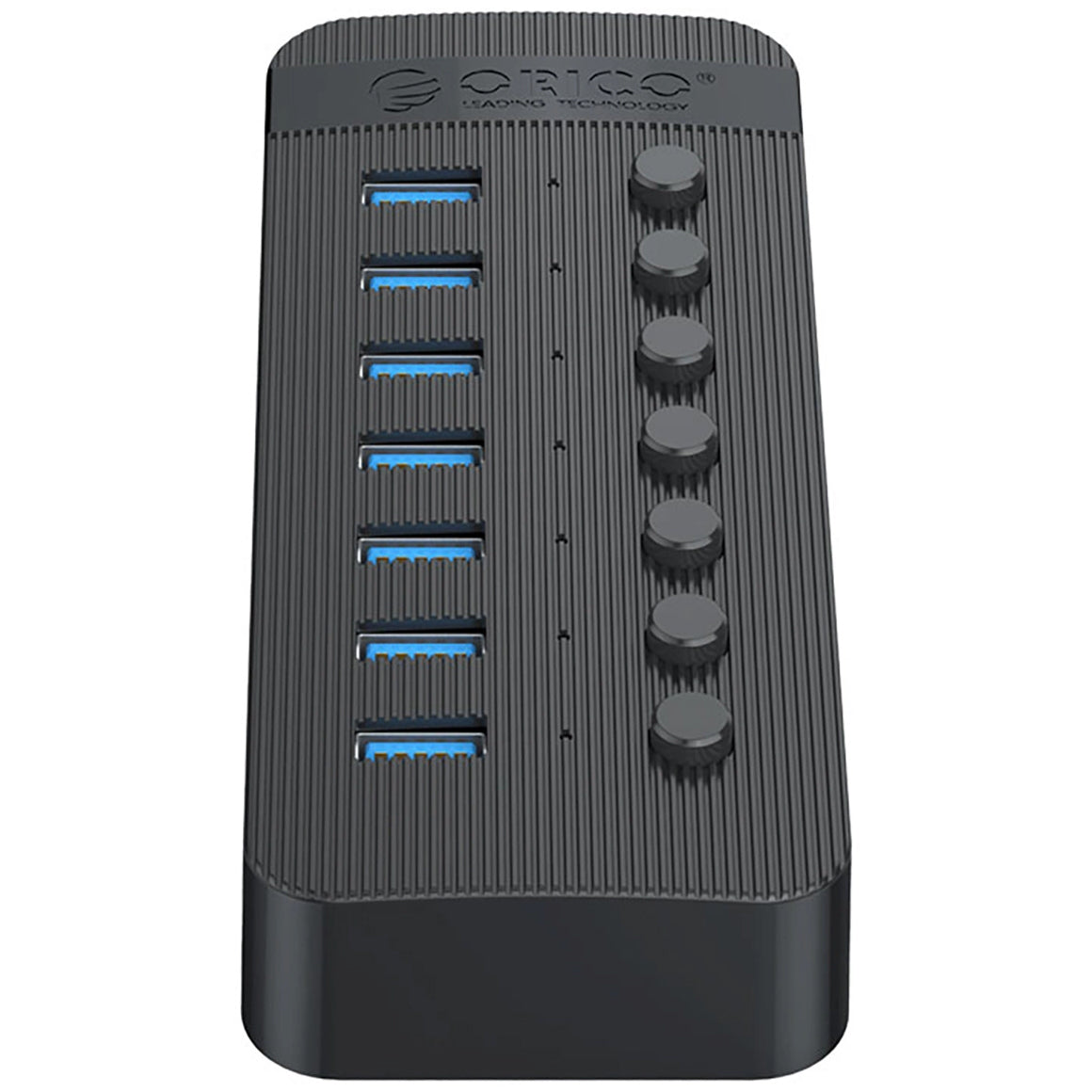 Hub USB Orico CT2U3-7AB, 7 x USB-A 3.0, Nero