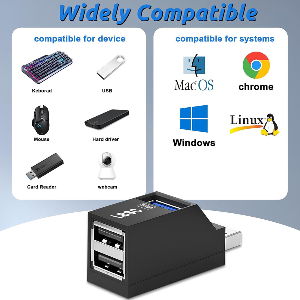 Techsuit H11 EchoLink USB Hub, 3in1, Black