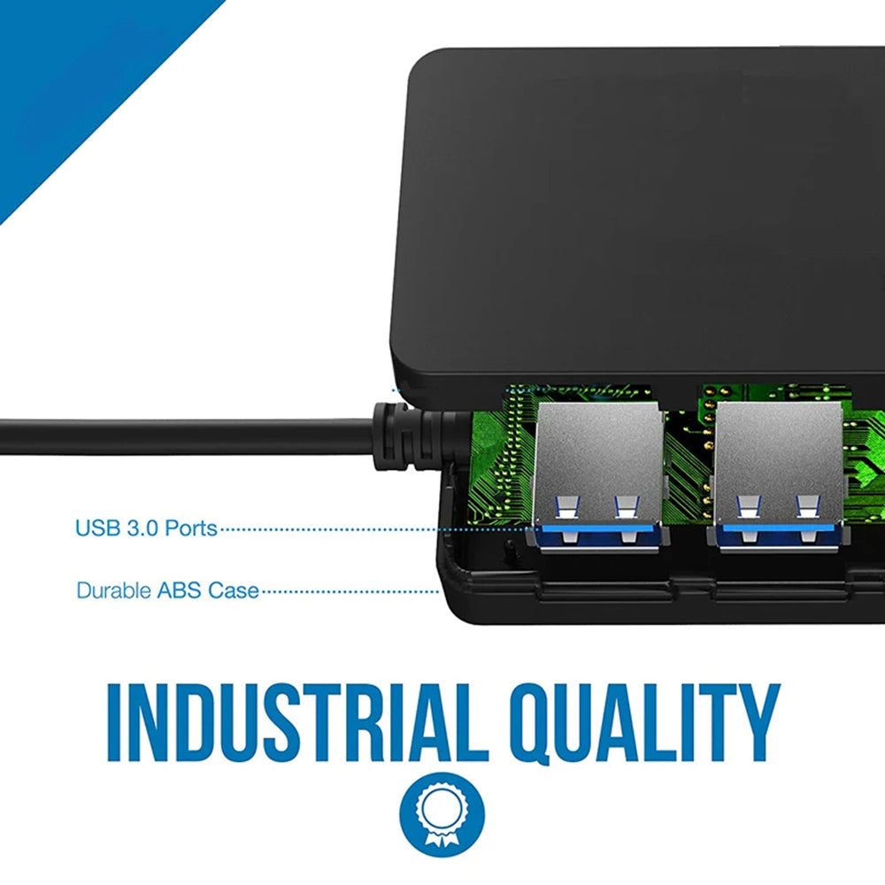 Hub USB Techsuit H15 QuantumNode, 4in1, Nero