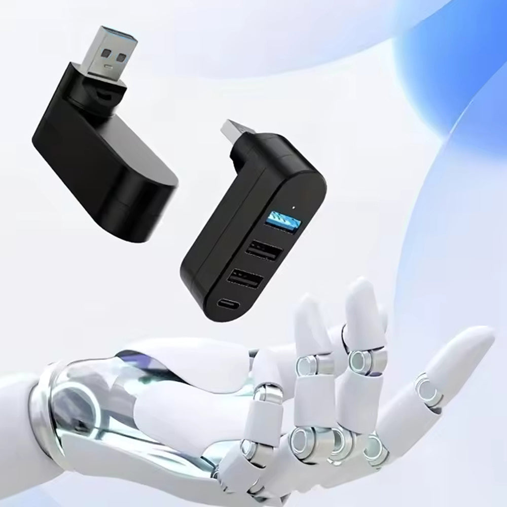 Hub USB Techsuit H17 SplitterNode, 4in1, Nero