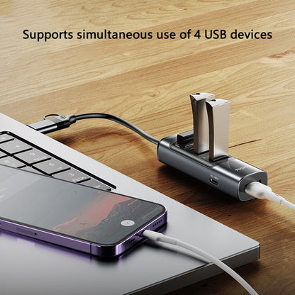 Hub USB / USB-C Yesido HB20, 5in1, Grigio