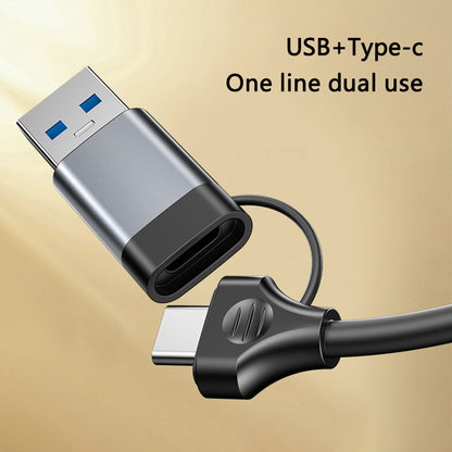Hub USB / USB-C Yesido HB20, 5in1, Grigio