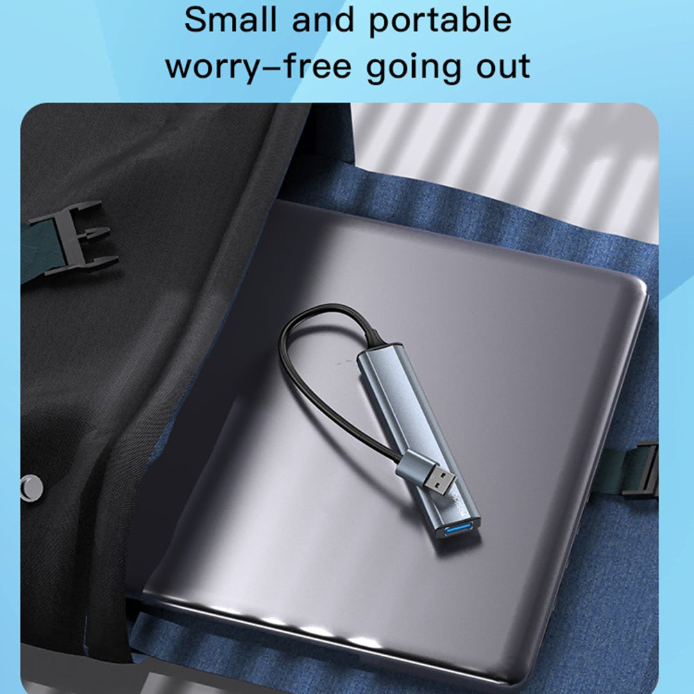 Hub USB Yesido HB18, 4in1, Grigio