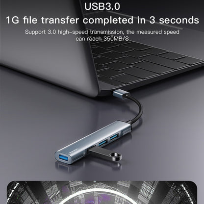 Hub USB Yesido HB18, 4in1, Grigio