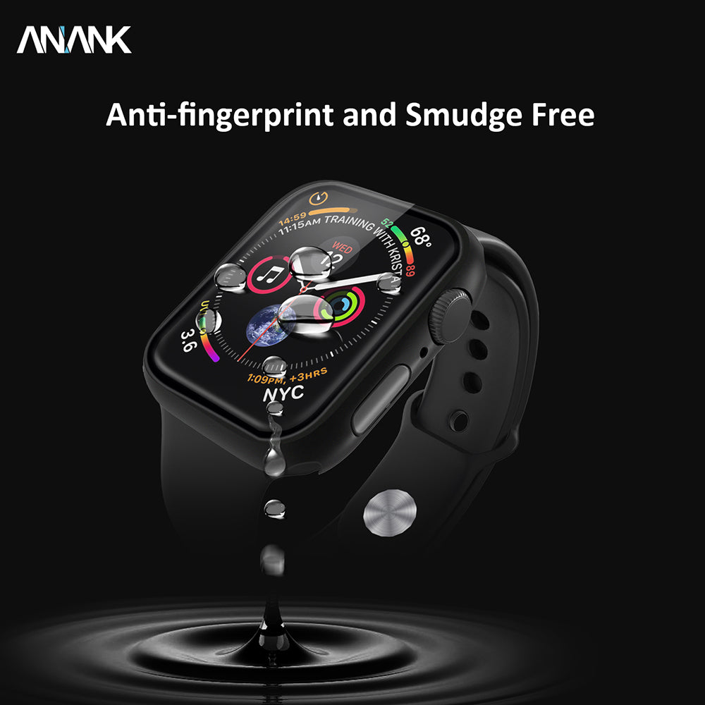 Custodia Anank Screen Guard per Apple Watch Series 7 41mm, Nera