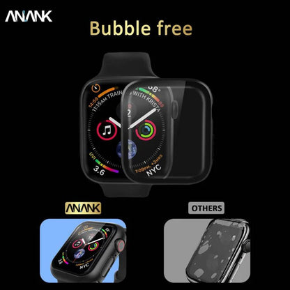 Custodia Anank Screen Guard per Apple Watch Series 7 41mm, Nera