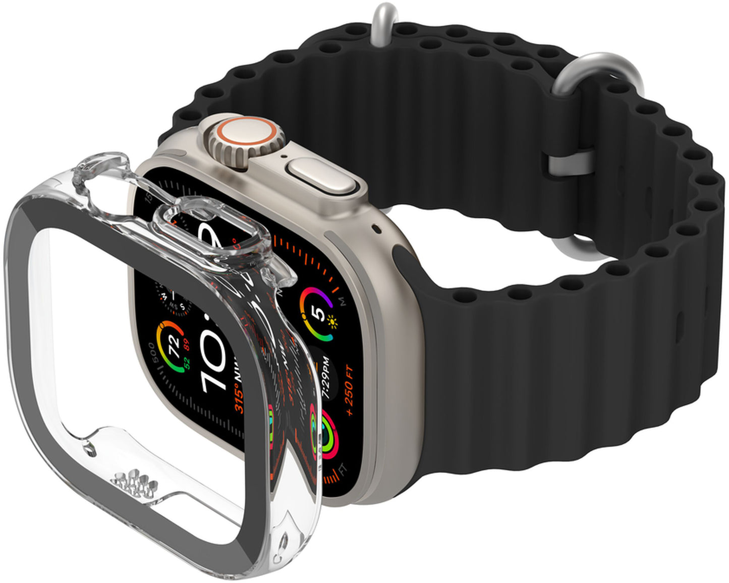 Custodia Belkin ScreenForce TemperedCurve per Apple Watch Ultra Series, Trasparente OWA001zzCL
