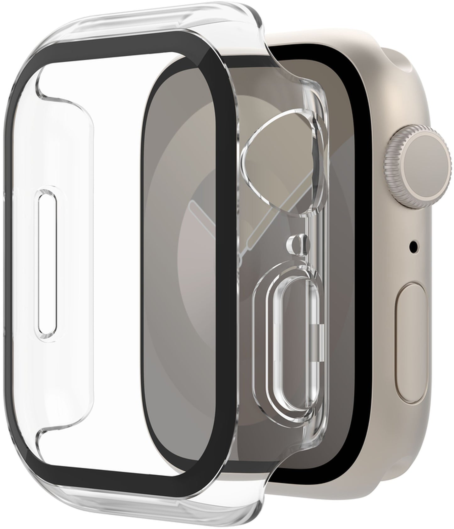 Custodia Belkin ScreenForce TemperedCurve per Apple Watch 44mm / 45mm Series, Trasparente OVG004zzCL-REV
