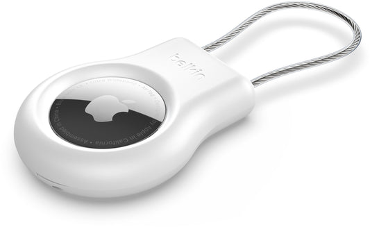 Custodia Belkin Wire Cable per Apple AirTag, Bianca MSC009btWH